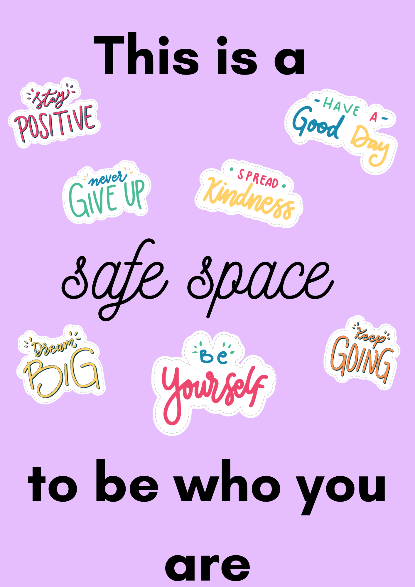 This is a safe space poster Download Resource