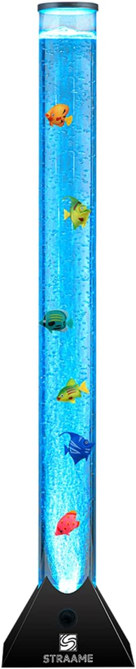 90cm bubble lamp with floating fish