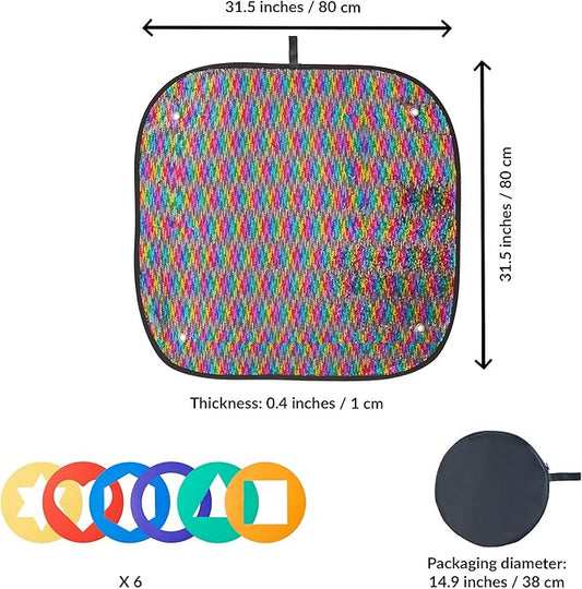 Sensory wall or mat for calm space