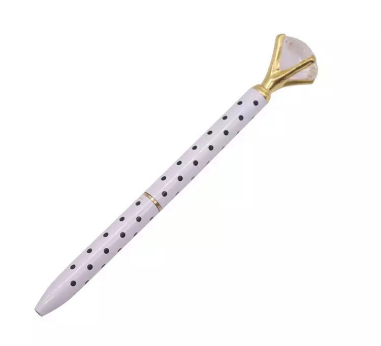 Stylish Crystal Ballpoint Pen - Alpaca Bag 